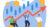 Candlestick chart showing progress and growth of company